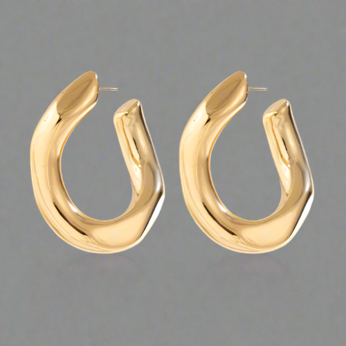 CHLOE OPEN HOOP EARRINGS