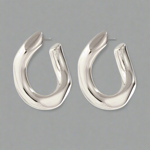 CHLOE OPEN HOOP EARRINGS